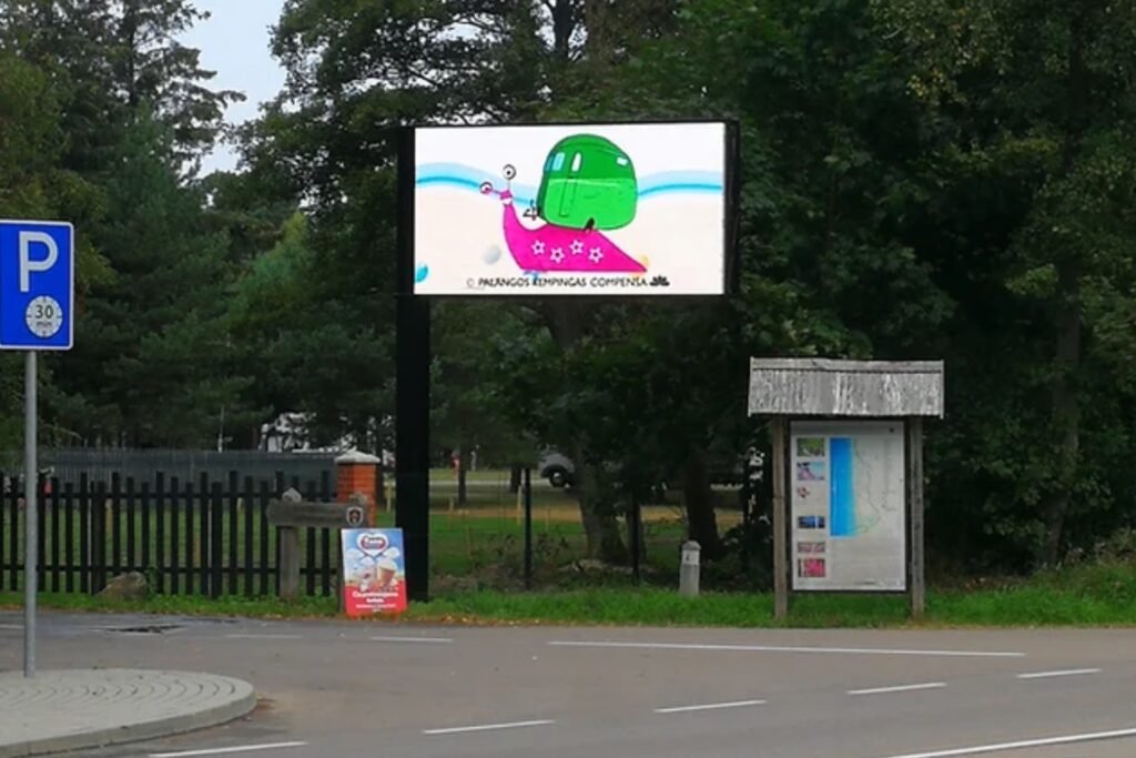 Palanga – Miesto lauko LED ekranas